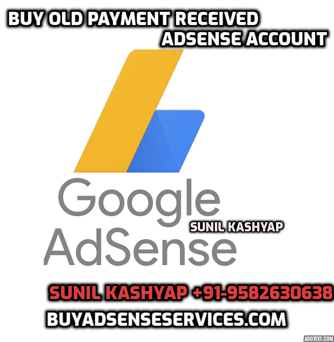 Buy old payment received google adsense account